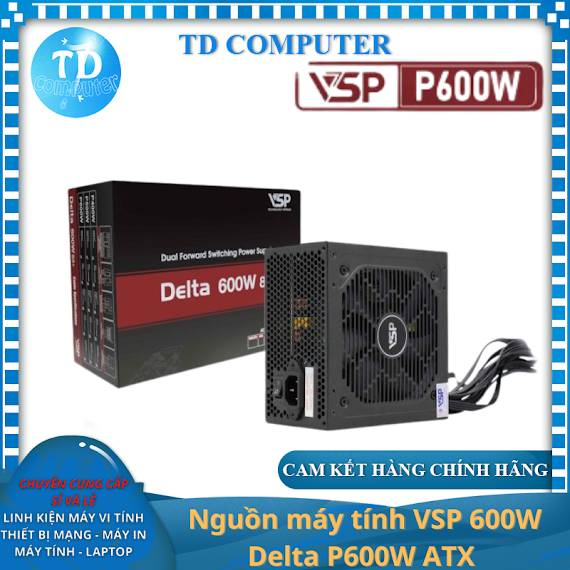 Nguồn Máy Tính Vsp 600W Delta P600W Atx Công Suất Thực - Hàng Chính Hãng Vsp Phân Phối