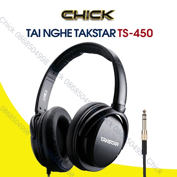 Tai Nghe Kiểm Âm Takstar Ts - 450, Kiểm Âm Tốt, Độ Nhạy Cao, Bảo Hành 12 Tháng