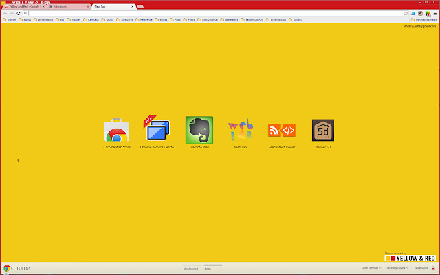 Yellow and Red chrome extension
