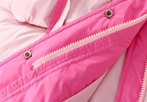 Title 5, Girls Padded Cotton Clothes Mid-length Thickene...