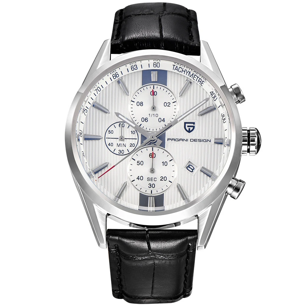 Title 5, PAGANI DESIGN heren casual quartz horloge. Stij...