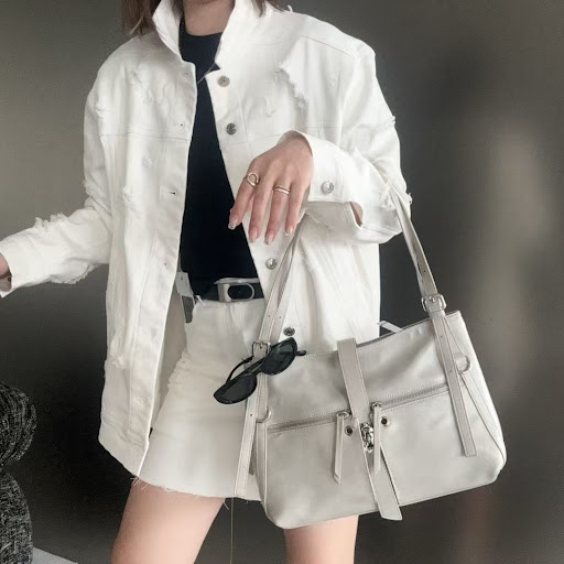 Title 14, New Retro Large Capacity Casual Shoulder Bag Pe...