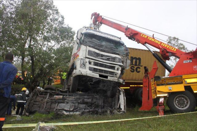 One man was killed and two were injured in a collision between two trucks in Carletonville on December 31 2018.