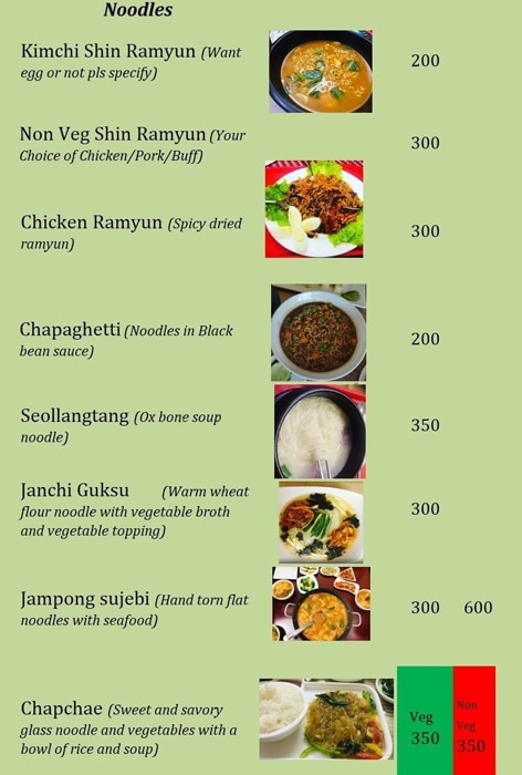 Menu Of Busan Korean Restaurant Majnu Ka Tila New Delhi Magicpin