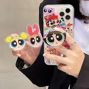 Giá Đỡ Điện Thoại Họa Tiết Hoạt Hình Powerpuff Girl Dễ Thương