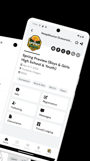 Screenshot HoopSource Grassroots