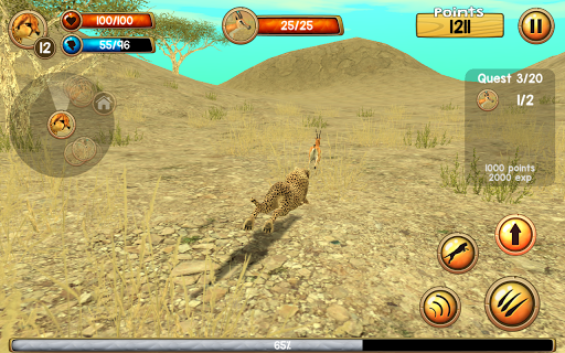 Code Triche Wild Cheetah Sim 3D APK MOD 6