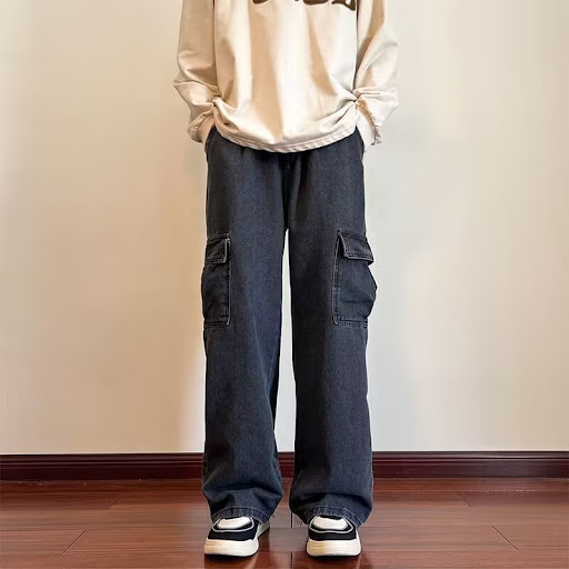 Title 5, American High Street Fashionable Wide-leg Mens...