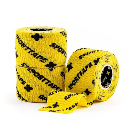 3 x Sporttape Thumb Tape, 3,8cm x 4,5m, Gul