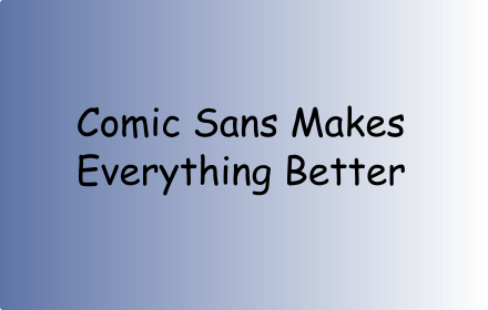 Comic Sans-ifer 3000 Preview image 0