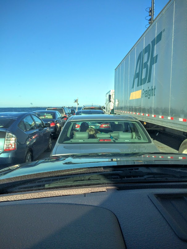 On the ferry headed back to VT.