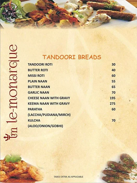 Baloch-A Fine Restaurant menu 