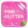 Pink Glitter GO Keyboard Animated Theme icon