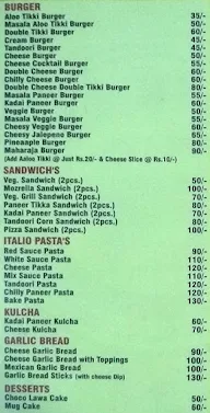 Burger Bros menu 2