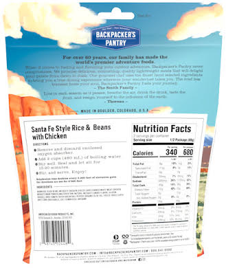 Backpackers Pantry Santa Fe Rice and Beans with Chicken - 2 Servings alternate image 0