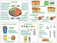 Subway menu 2