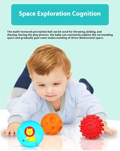 Title 21, Baby Grasping Ball Tactile Sensory Training Toy...