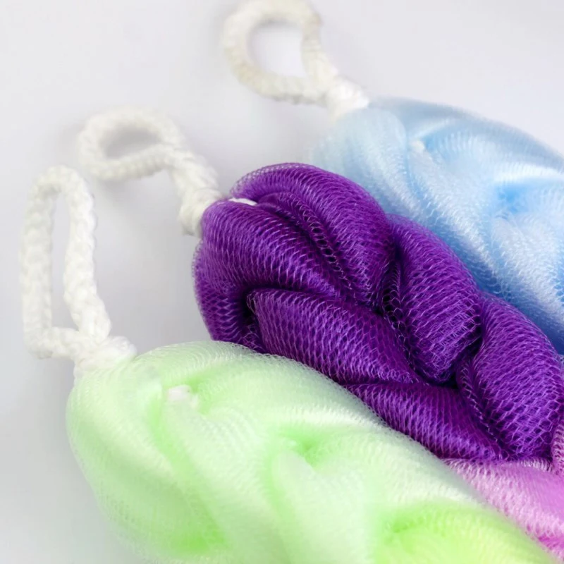 Toalla de baño degradada con color de moda, para baño, manos y espalda, perfecta para frotar y limpiar la piel, suave y absorbente.
