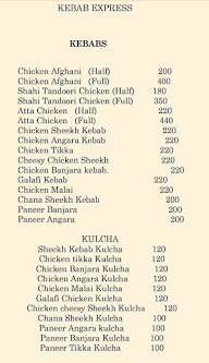 Kebab Express menu 1