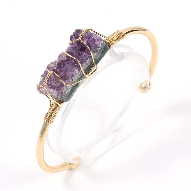 Title 8, Bracelet en cristal naturel pour personnalité m...