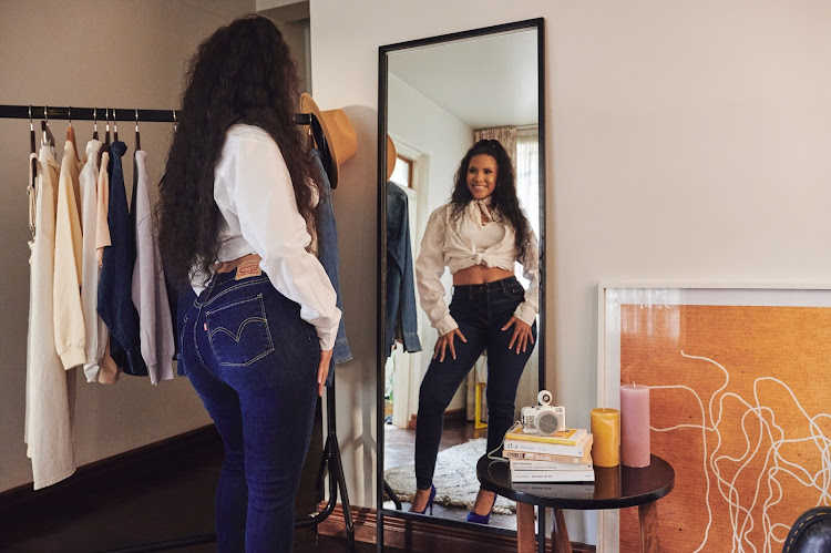 They understood the assignment: Thuli Phongolo on Levi's Curvy jeans