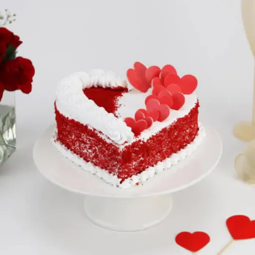 Heart Shape Red Velvet Cake