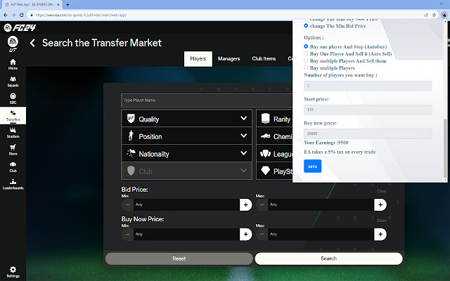 EA FC 24 Ultimate Team (FUT) Sniping Bot Guide and Tips - FUT Simple Trader