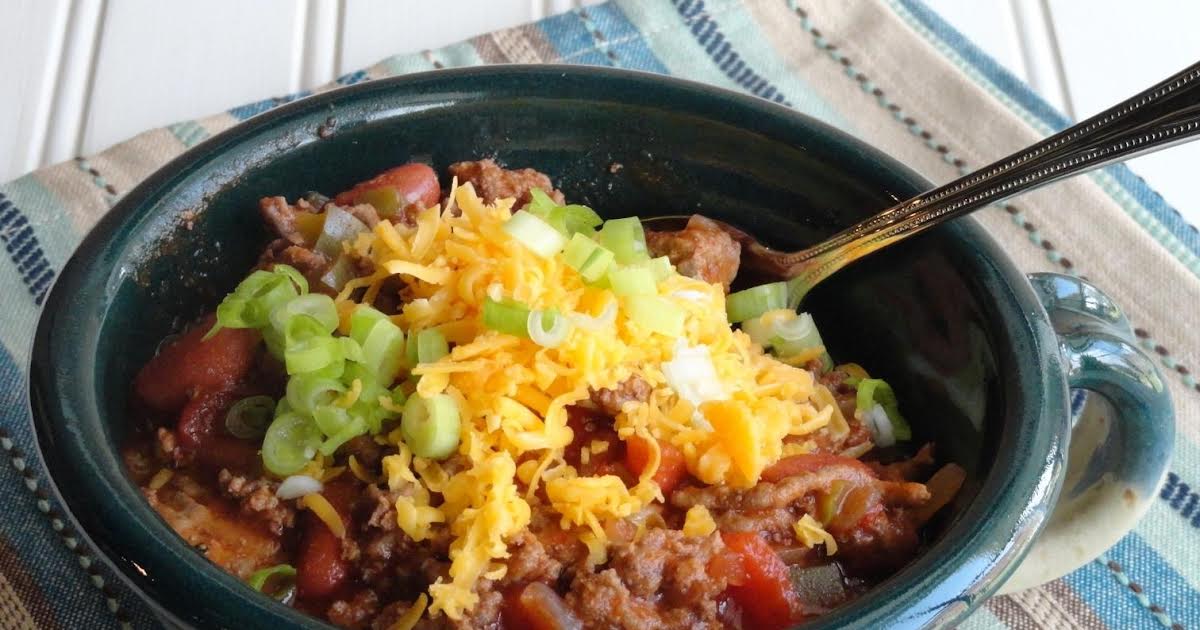 CHILI Simple and Meaty aka: Pancho's Ancho | Just A Pinch Recipes