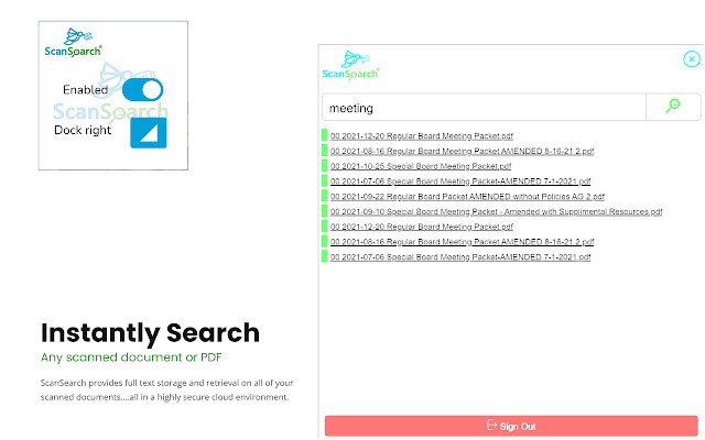 ScanSearch Chrome Extension chrome extension