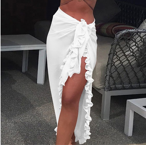 Title 2, Womens Outdoor Sun-proof Beach Skirt, Chiffon ...