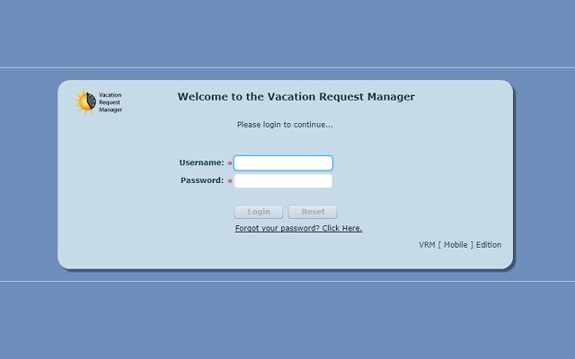 Vacation Request Manager (VRM) Enhanced Preview image 1