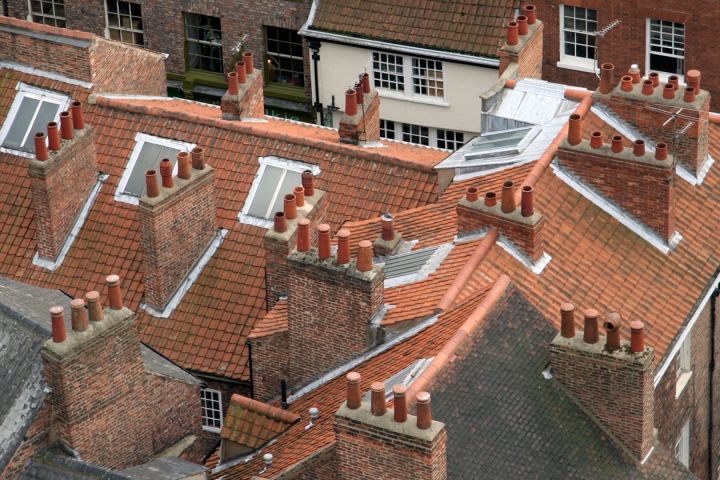 York from the Minster Tower di ceppo