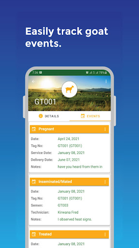 Screenshot My Goat Manager - Farming app