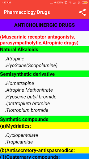 Pharmacology Drug Classification Download Apk Free For Android Apktume Com