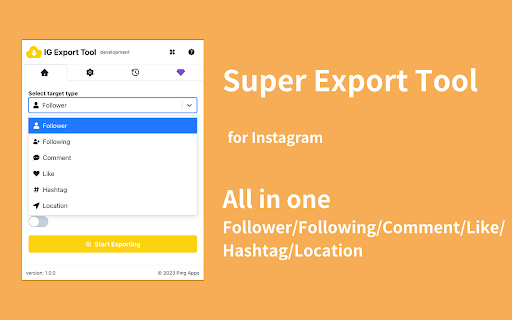 Super Export Tool - Email Extraktor und Scraper für IG