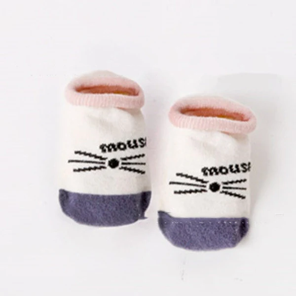 Chaussettes de sol antidérapantes pour bébé à imprimé de dessin animé d'été