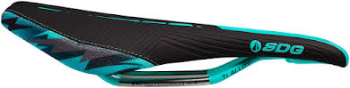 SDG Duster P MTN Camo Bolt Saddle: Ti-Alloy RailsSublimated Teal Camo Kevlar Sides alternate image 0