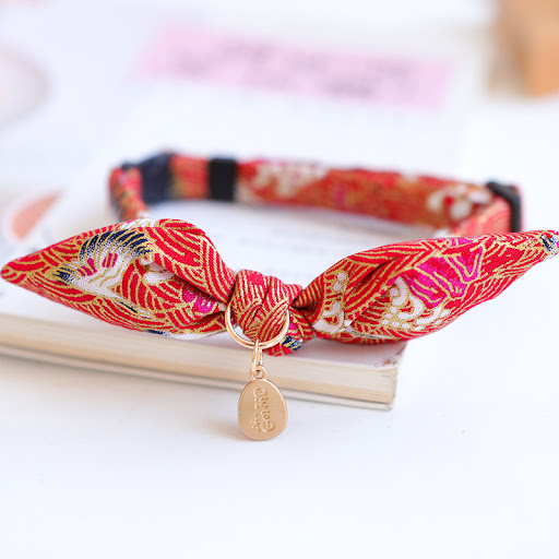 Title 4, New Years Pet Bow Tie Rabbit Ear Collar Bell C...