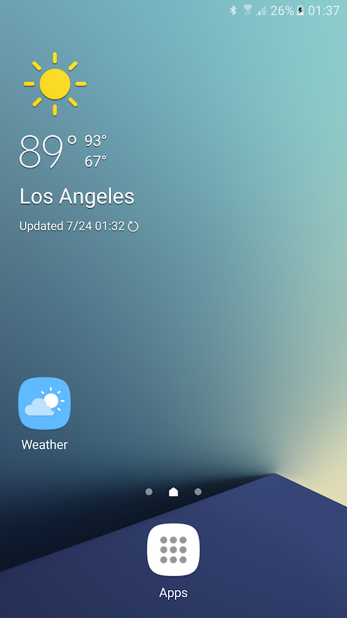 Android application Weather Launcher screenshort