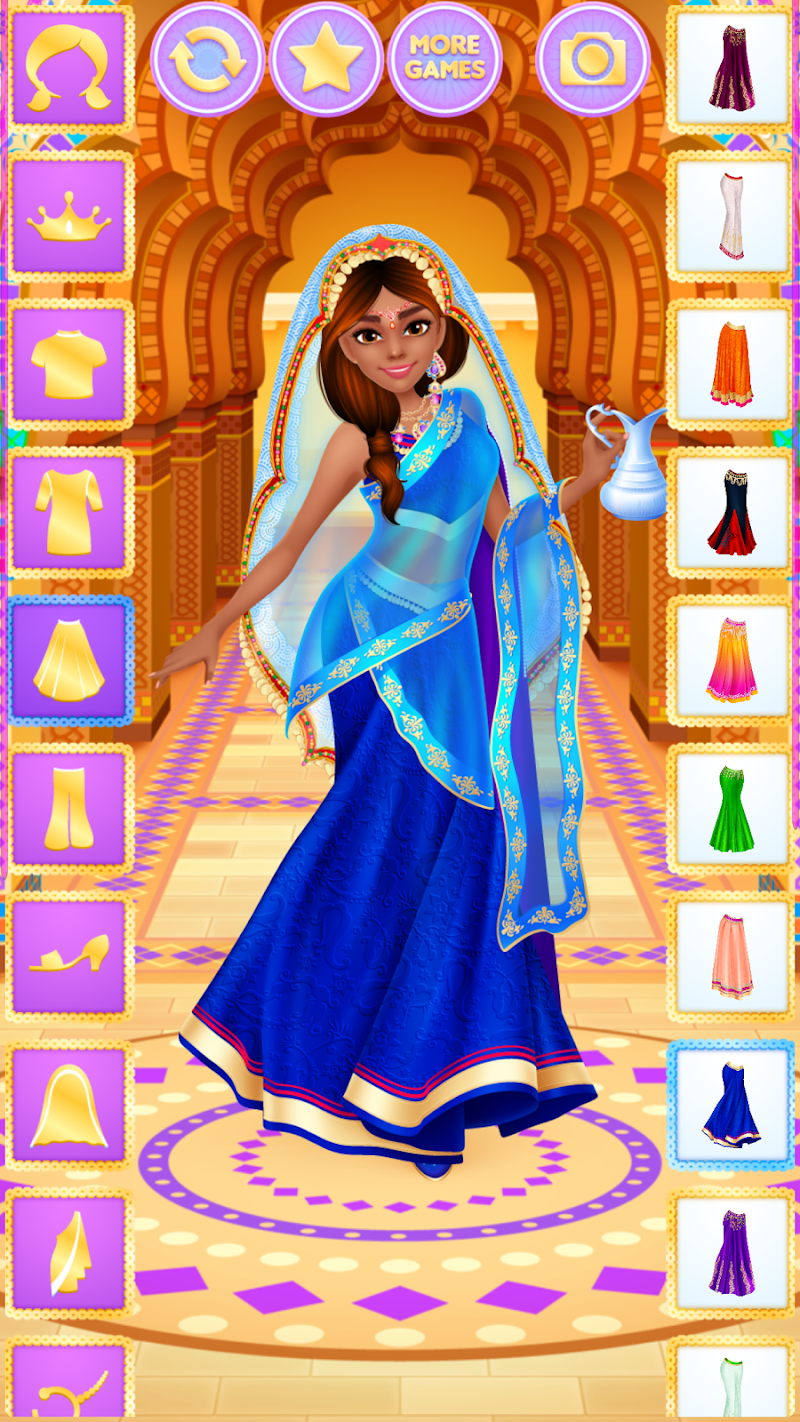 Скриншот Индийские принцессы - одевалки