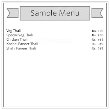 Tandoori Handi menu 