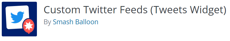 Custom Twitter Feeds twitter widget