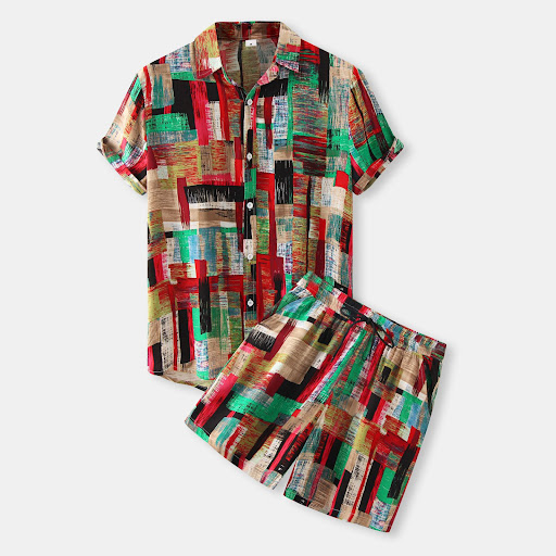 Title 4, New Mens Casual Fashion Printed Short Sleeve S...