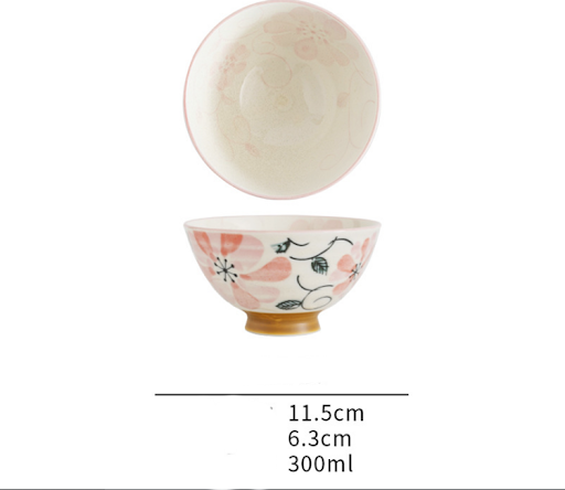 Title 2, Japanese-style ceramic rice and soup bowl for d...