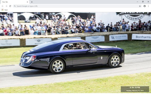 Rolls Royce Sweptail New Tab Theme