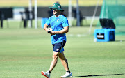 Proteas head coach, Mark Boucher during the South African national cricket team training session at Eurolux Boland Park on December 03, 2020 in Paarl, South Africa. 