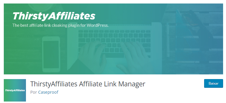 Banner do plugin Thirsty Affiliates do WordPress