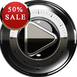 Black Silver Poweramp skin 3.03 Icon