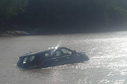 The vehicle found stuck in the Limpopo River was stolen in Hebron, Gauteng.