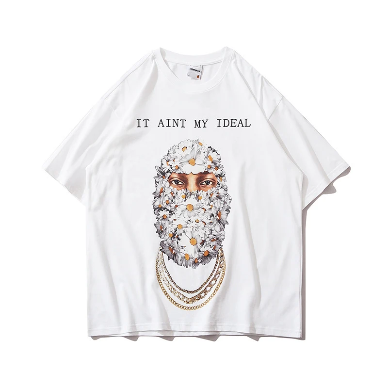 Printed Short-Sleeved T-Shirt Men And Women Loose